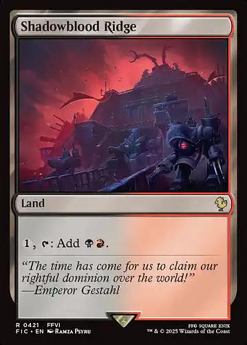 Shadowblood Ridge - fic Spoiler