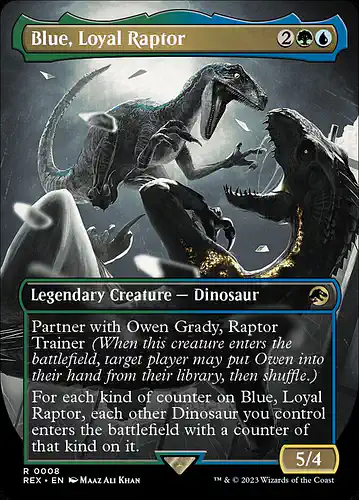 Blue, Loyal Raptor - rex Spoiler