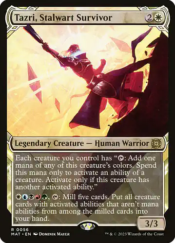 Tazri, Stalwart Survivor - mat Spoiler