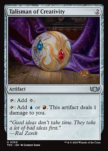 Talisman of Creativity - tdc Spoiler