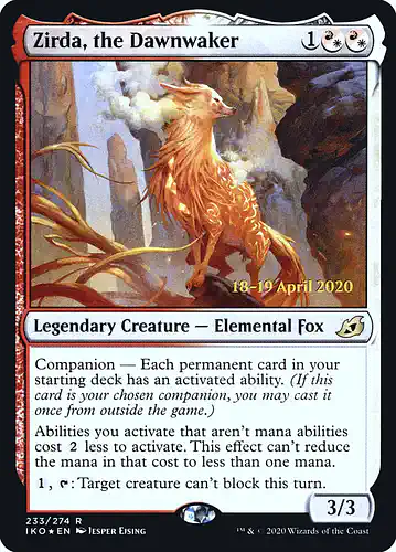 Zirda, the Dawnwaker - iko Spoiler