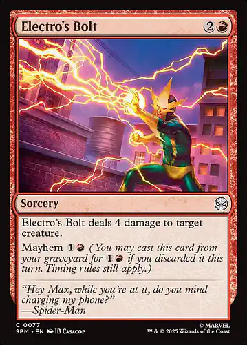 Electro's Bolt - spm Spoiler