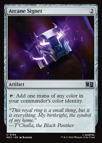 Arcane Signet - msc Spoiler