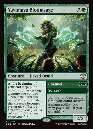 Yavimaya Bloomsage - soc Spoiler