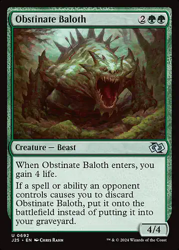 Obstinate Baloth - j25 Spoiler