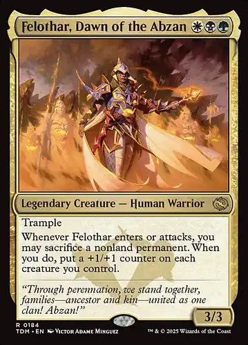 Felothar, Dawn of the Abzan - tdm Spoiler