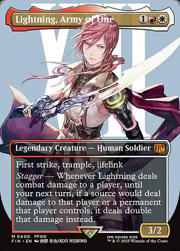 Lightning, Army of One - fin Spoiler