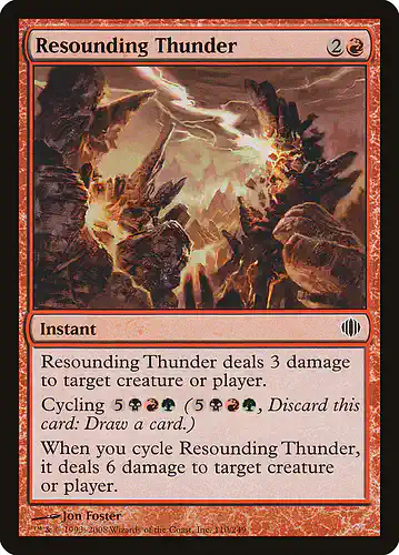 Resounding Thunder - ala Spoiler