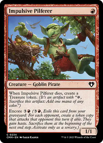 Impulsive Pilferer - cmm Spoiler