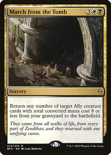 March from the Tomb - bfz Spoiler