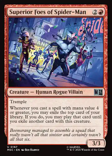Superior Foes of Spider-Man - msc Spoiler