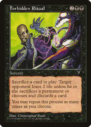 Forbidden Ritual - vis Spoiler
