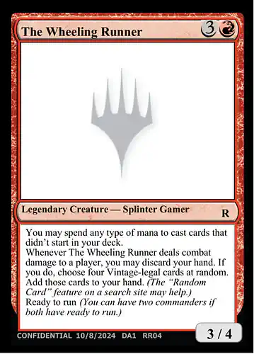 The Wheeling Runner - unk Spoiler