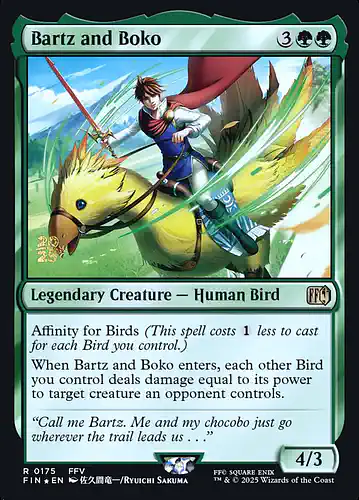 Bartz and Boko - fin Spoiler