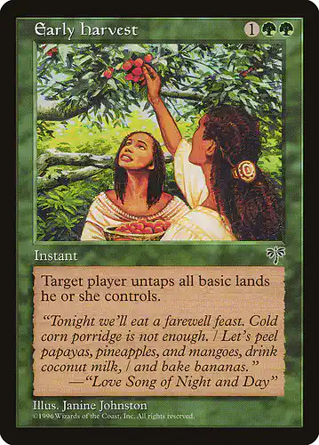 Early Harvest - mir Spoiler