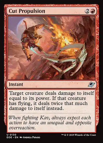 Cut Propulsion - eoe Spoiler