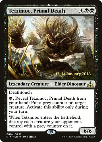 Tetzimoc, Primal Death - rix Spoiler