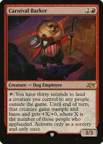 Carnival Barker - unf Spoiler