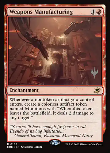 Weapons Manufacturing - eoe Spoiler