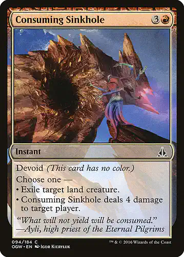 Consuming Sinkhole - ogw Spoiler