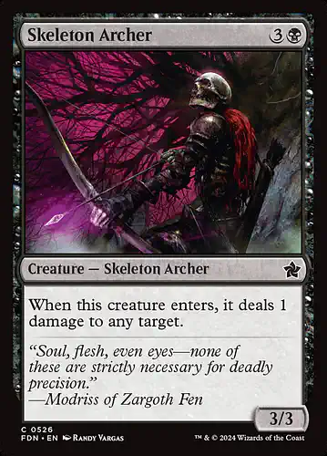 Skeleton Archer - fdn Spoiler