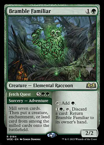 Bramble Familiar - woe Spoiler