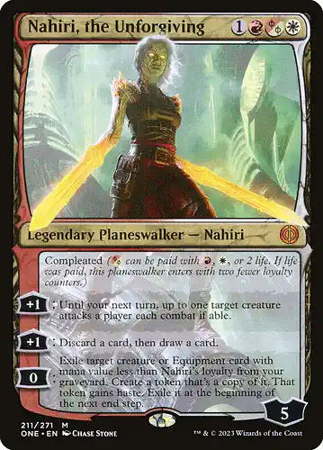 Nahiri, the Unforgiving - one Spoiler