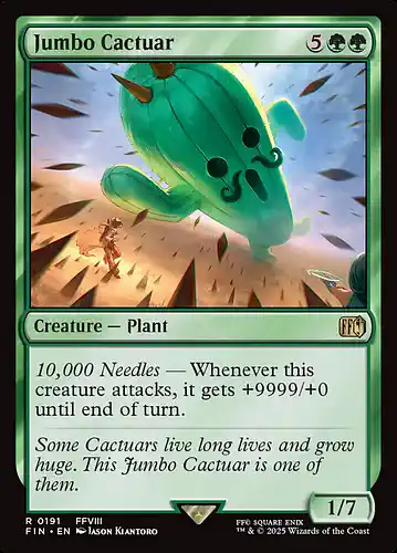 Jumbo Cactuar - fin Spoiler