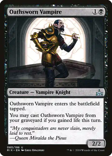 Oathsworn Vampire - rix Spoiler