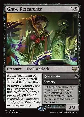 Grave Researcher - sos Spoiler