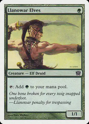 Llanowar Elves - 9ed Spoiler