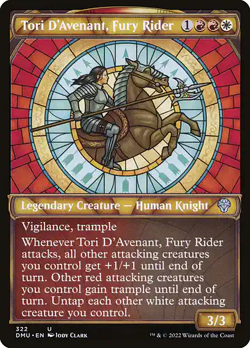 Tori D'Avenant, Fury Rider - dmu Spoiler