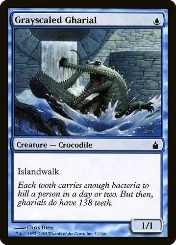 Grayscaled Gharial - rav Spoiler