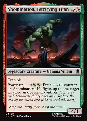 Abomination, Terrifying Titan - msh Spoiler
