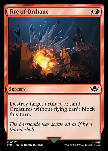 Fire of Orthanc - ltr Spoiler