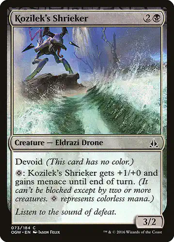 Kozilek's Shrieker - ogw Spoiler