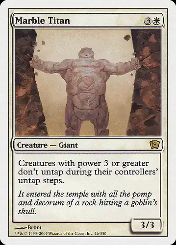 Marble Titan - 9ed Spoiler