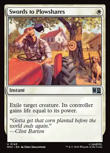 Swords to Plowshares - msc Spoiler