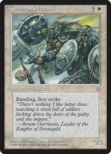 Kjeldoran Phalanx - ice Spoiler