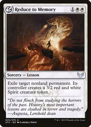 Reduce to Memory - stx Spoiler