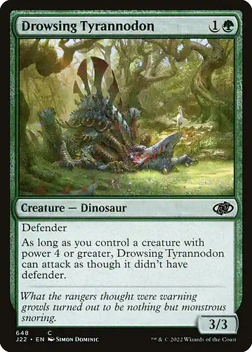 Drowsing Tyrannodon - j22 Spoiler