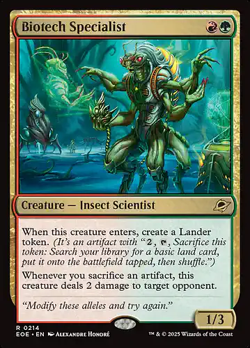 Biotech Specialist - eoe Spoiler