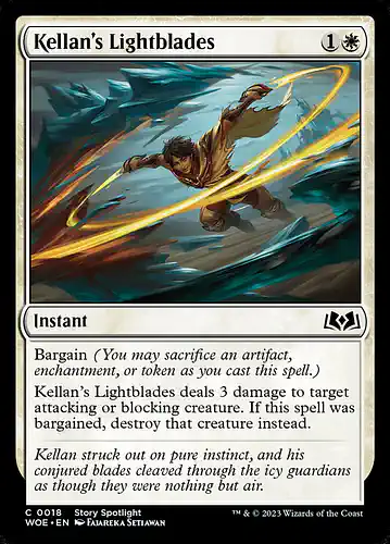 Kellan's Lightblades - woe Spoiler