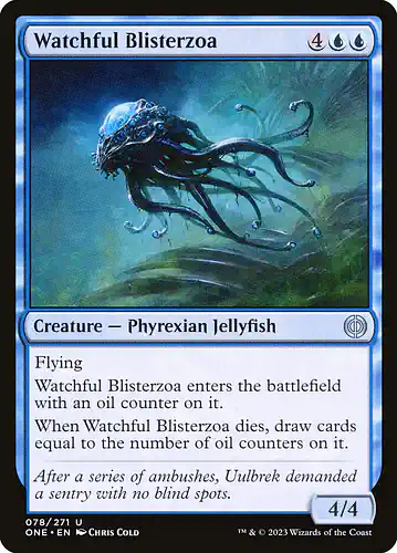 Watchful Blisterzoa - one Spoiler