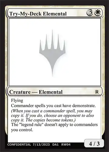 Try-My-Deck Elemental - unk Spoiler