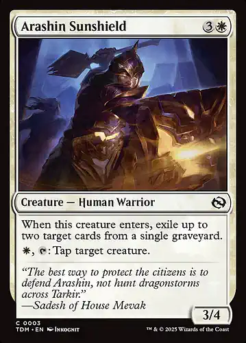 Arashin Sunshield - tdm Spoiler