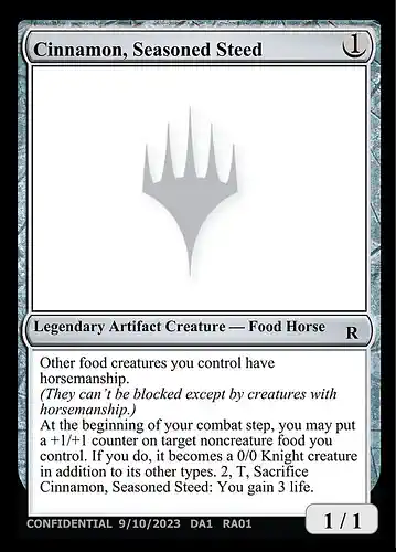 Cinnamon, Seasoned Steed - unk Spoiler