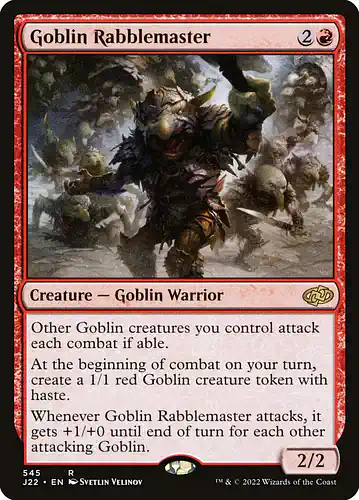 Goblin Rabblemaster - j22 Spoiler