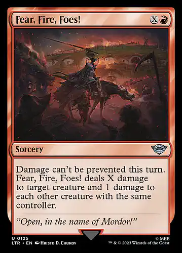 Fear, Fire, Foes! - ltr Spoiler