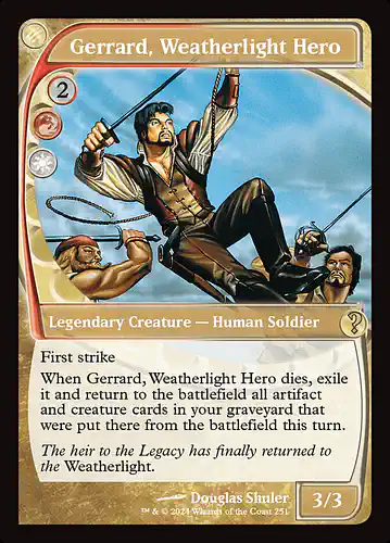 Gerrard, Weatherlight Hero - mb2 Spoiler